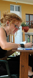 Julia enjoying a class